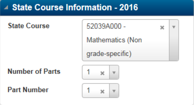 State Course Code update on the Course Catalog page.