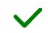 Green checkmark