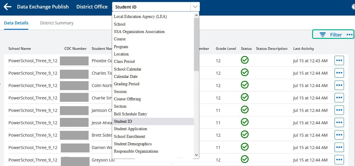 switch from one List page to another 