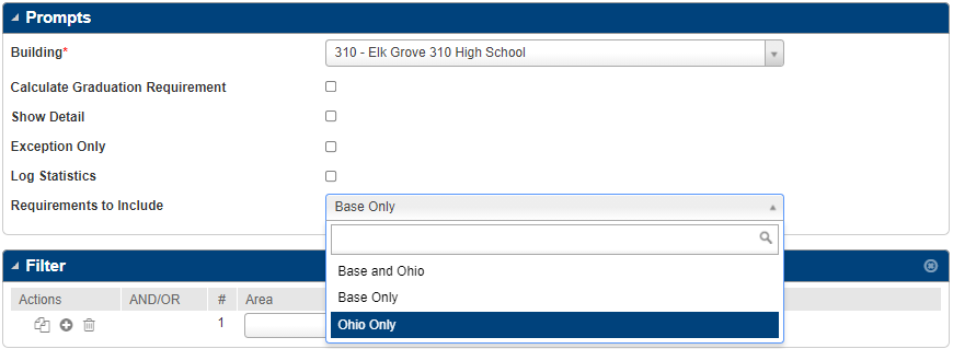 Graduation Requirements page